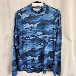 Men's Blue Camo Rash Guard